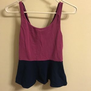 peplum tank top